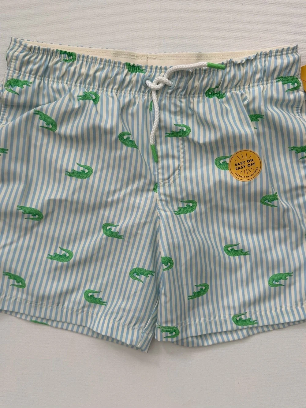 Cat & Jack Boys Swim Trunks with Alligator Print Size M (8) HUSKY